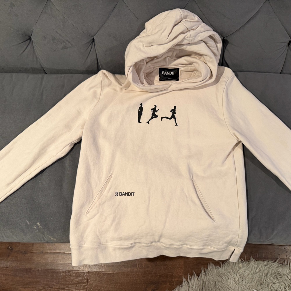 Bandit Cream Hoodie with Black Graphic